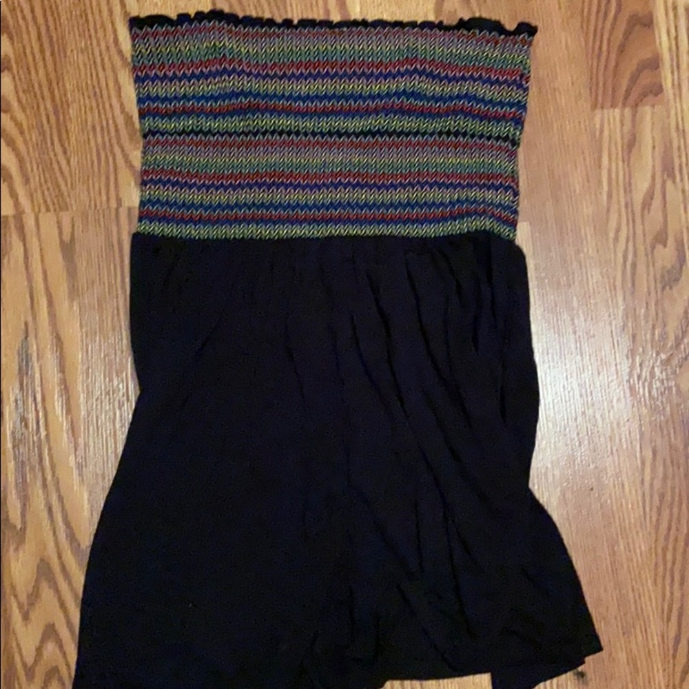 Strapless romper